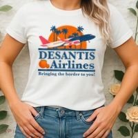 DeSantis Airlines Bringing The Border To You DeSantis 2024 Women's T-Shirt thumb 2