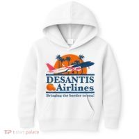 DeSantis Airlines Bringing The Border To You DeSantis 2024 Kids Hoodie thumb 0