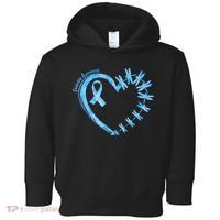 Diabetes Awareness Blue Dragonfly Ribbon Heart Toddler Hoodie thumb 0