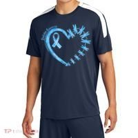 Diabetes Awareness Blue Dragonfly Ribbon Heart Sport-Tek Competitor United Soccer Jersey thumb 0