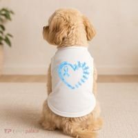 Diabetes Awareness Blue Dragonfly Ribbon Heart Doggie Tank thumb 2