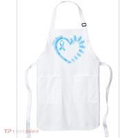 Diabetes Awareness Blue Dragonfly Ribbon Heart Apron thumb 0