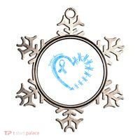 Diabetes Awareness Blue Dragonfly Ribbon Heart Ornament thumb 0