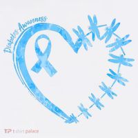 Diabetes Awareness Blue Dragonfly Ribbon Heart Women's Tank Top thumb 5