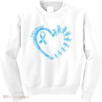Diabetes Awareness Blue Dragonfly Ribbon Heart Kids Sweatshirt thumb 0