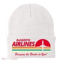 DeSantis Airlines Bringing The Border To You Beanie thumb 0