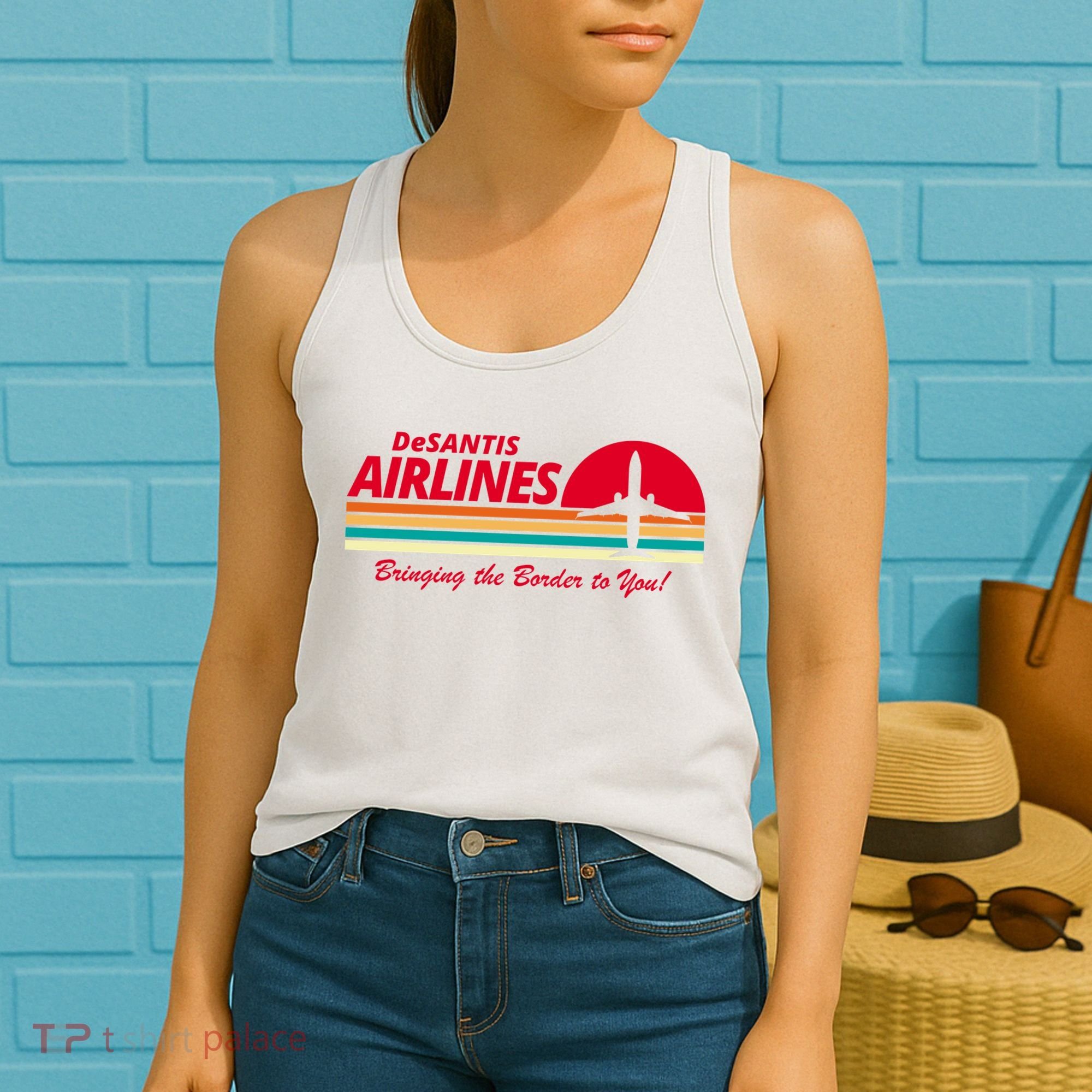 DeSantis Airlines Bringing The Border To You Women's Tank Top