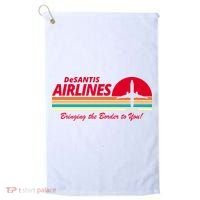 DeSantis Airlines Bringing The Border To You Golf Towel thumb 0