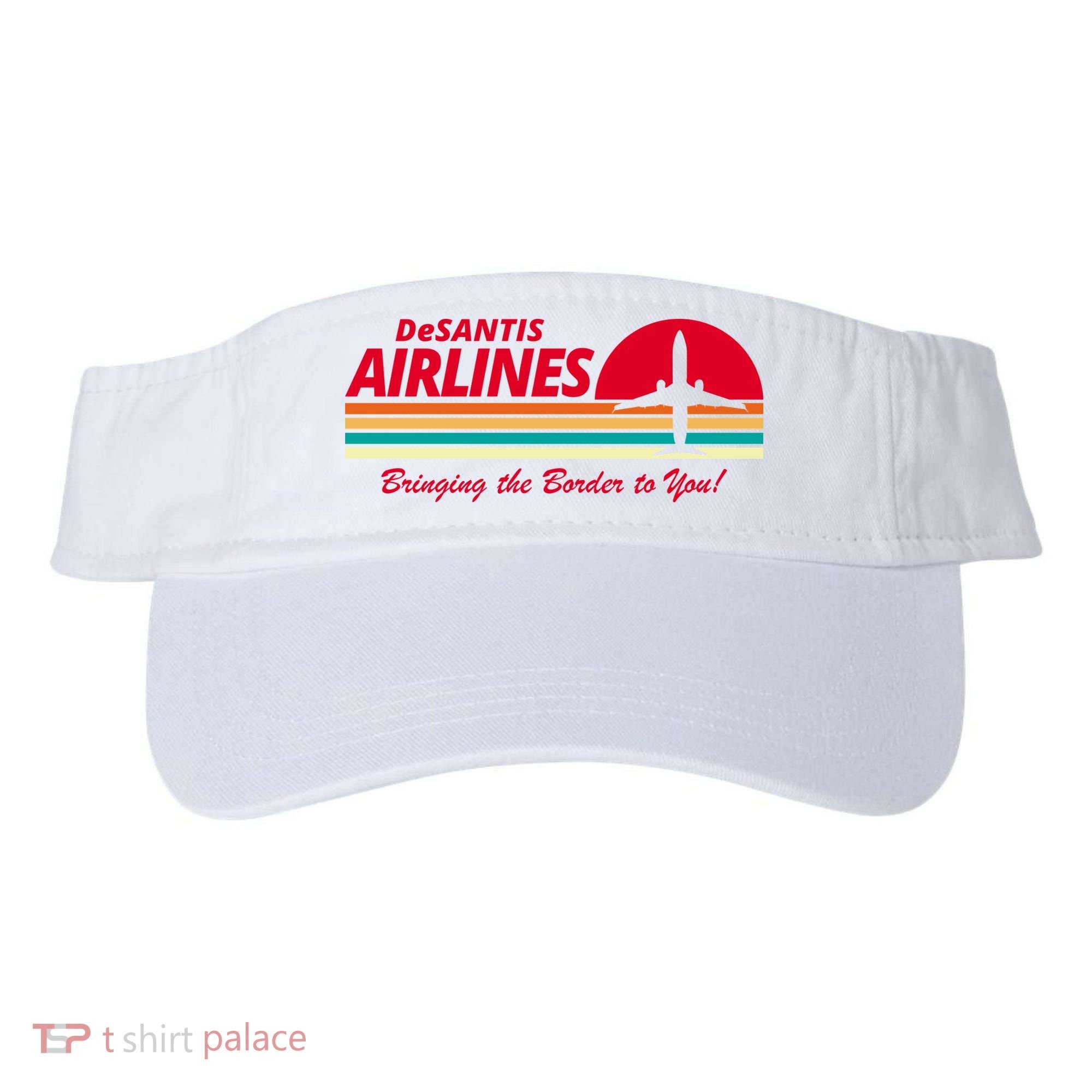 DeSantis Airlines Bringing The Border To You Visor
