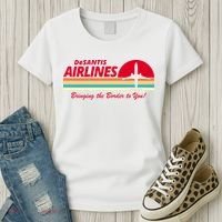 DeSantis Airlines Bringing The Border To You Women's T-Shirt thumb 3