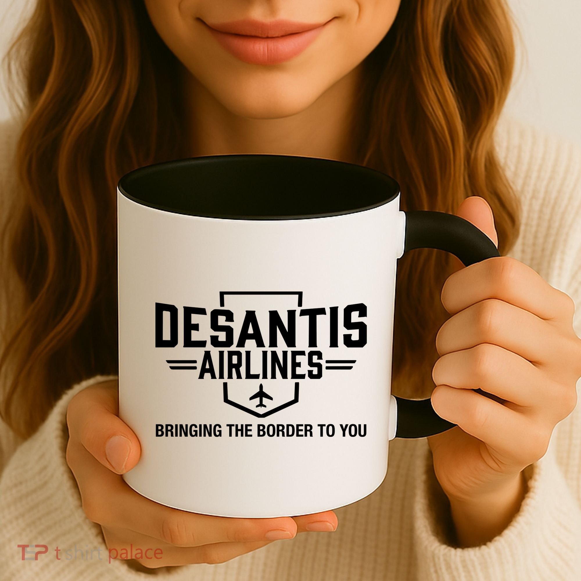 DeSantis Airlines Bringing The Border To You Funny Coffee Mug
