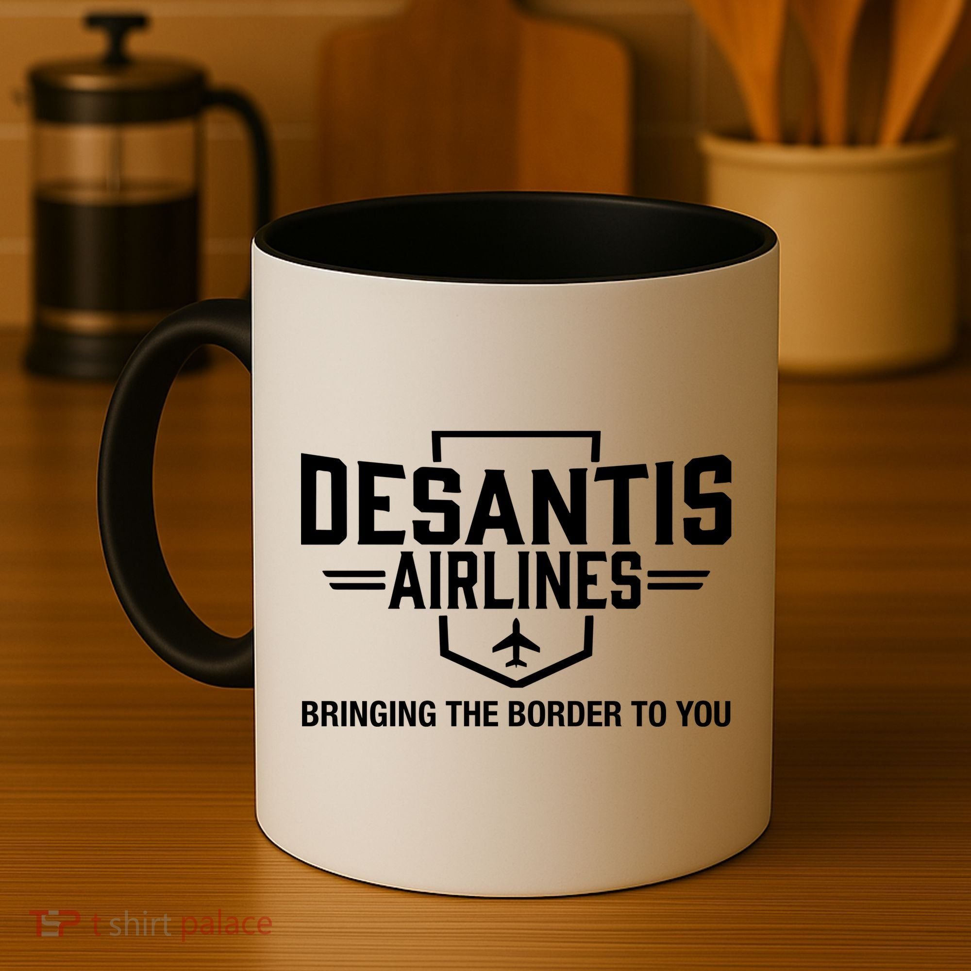 DeSantis Airlines Bringing The Border To You Funny Coffee Mug