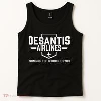 DeSantis Airlines Bringing The Border To You Funny Tank Top thumb 2