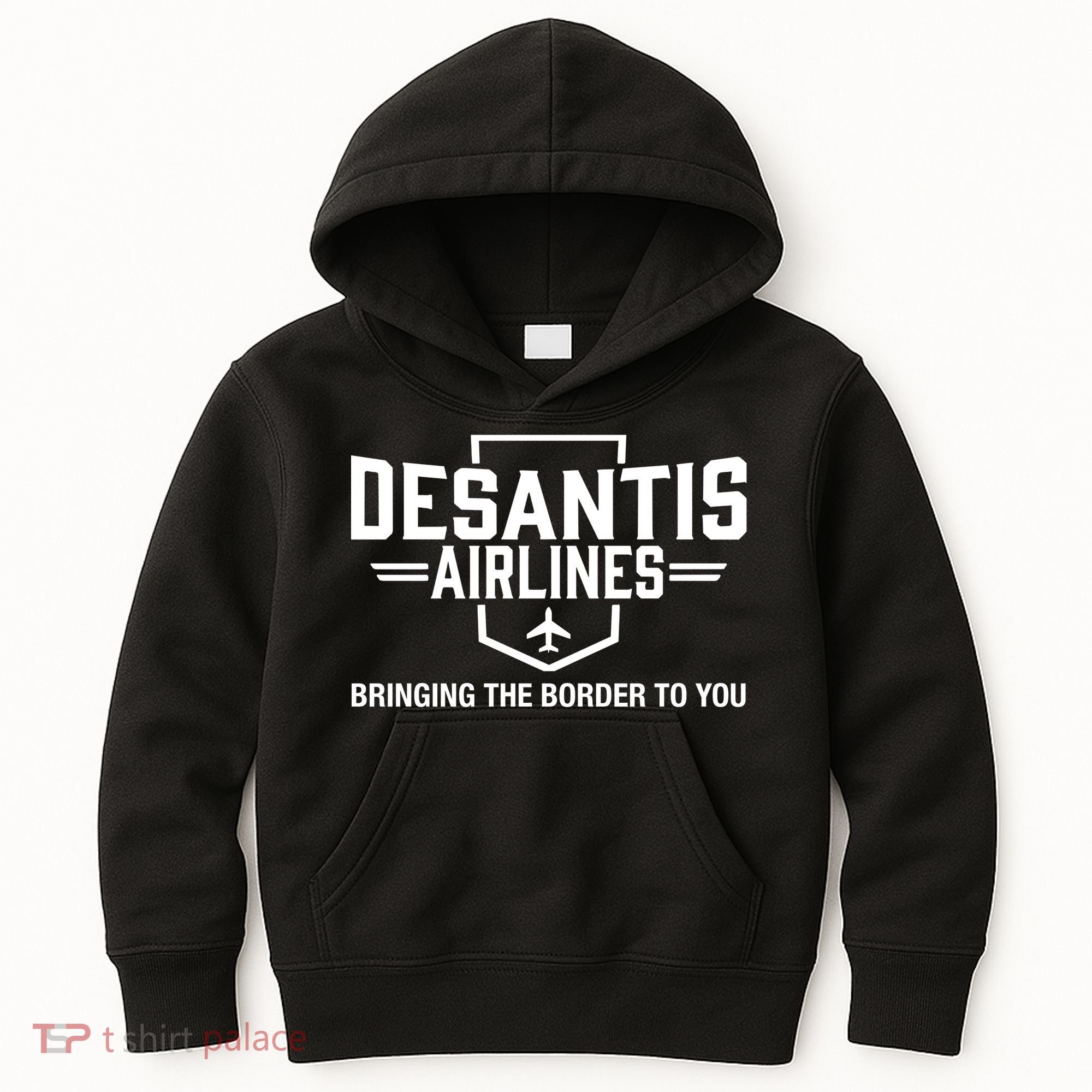 DeSantis Airlines Bringing The Border To You Funny Kids Hoodie