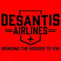 DeSantis Airlines Bringing The Border To You Funny Santa Hat thumb 1