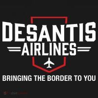 DeSantis Airlines Bringing The Border To You Funny T-Shirt thumb 7