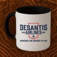 DeSantis Airlines Bringing The Border To You Funny Coffee Mug thumb 2