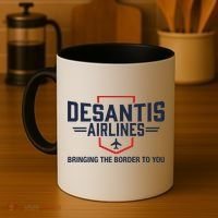 DeSantis Airlines Bringing The Border To You Funny Coffee Mug thumb 4