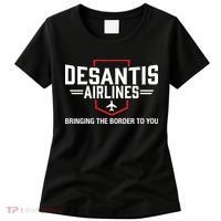 DeSantis Airlines Bringing The Border To You Funny Women's T-Shirt thumb 0