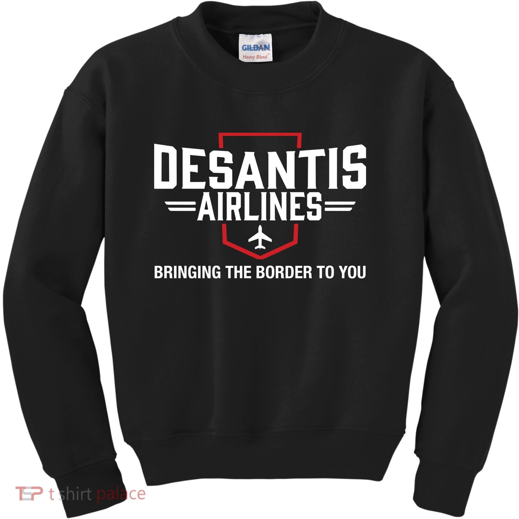 DeSantis Airlines Bringing The Border To You Funny Kids Sweatshirt