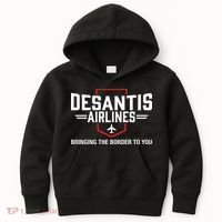 DeSantis Airlines Bringing The Border To You Funny Kids Hoodie thumb 0