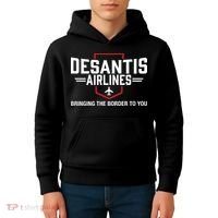 DeSantis Airlines Bringing The Border To You Funny Kids Hoodie thumb 4