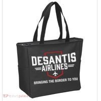 DeSantis Airlines Bringing The Border To You Funny Tote Bag thumb 2
