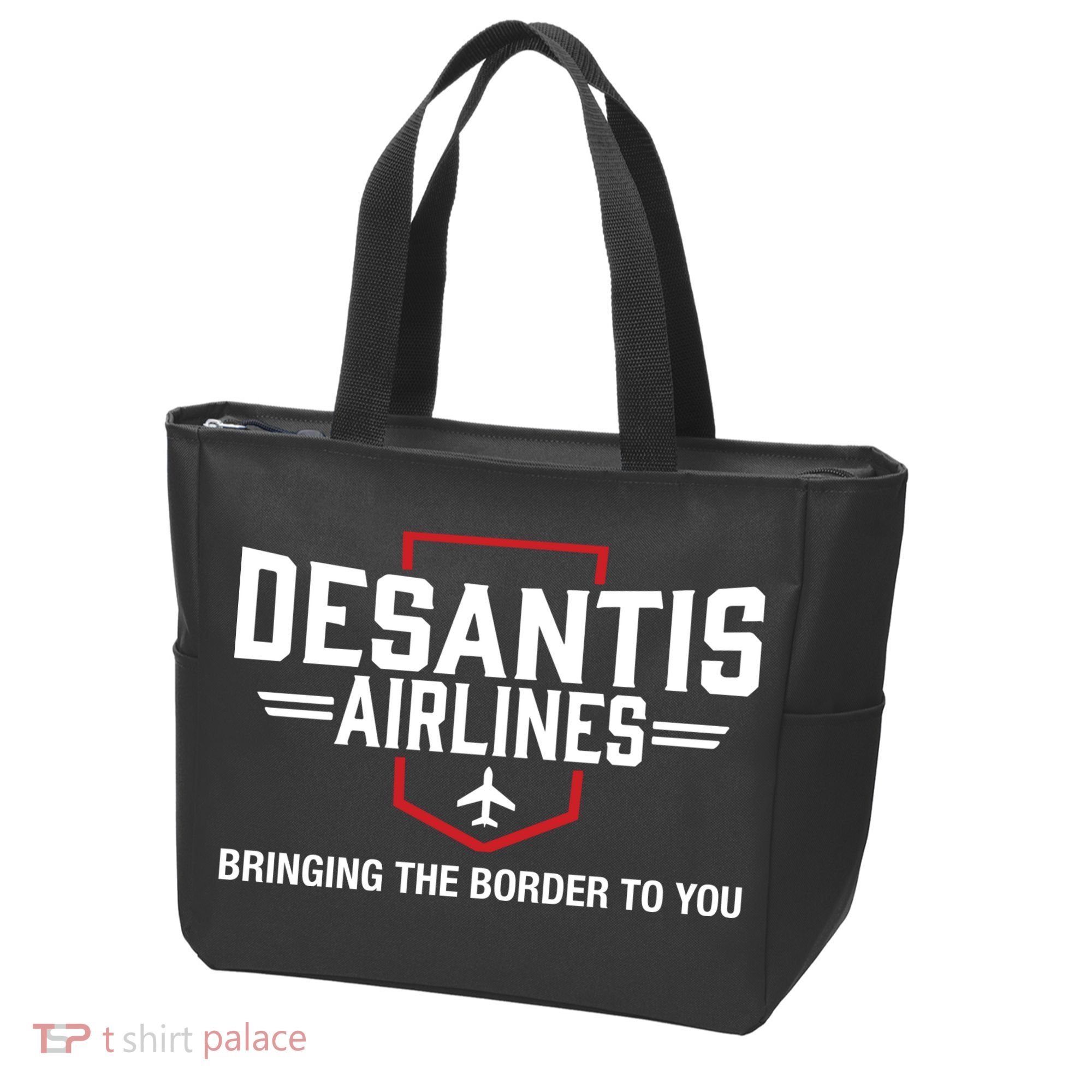 DeSantis Airlines Bringing The Border To You Funny Tote Bag