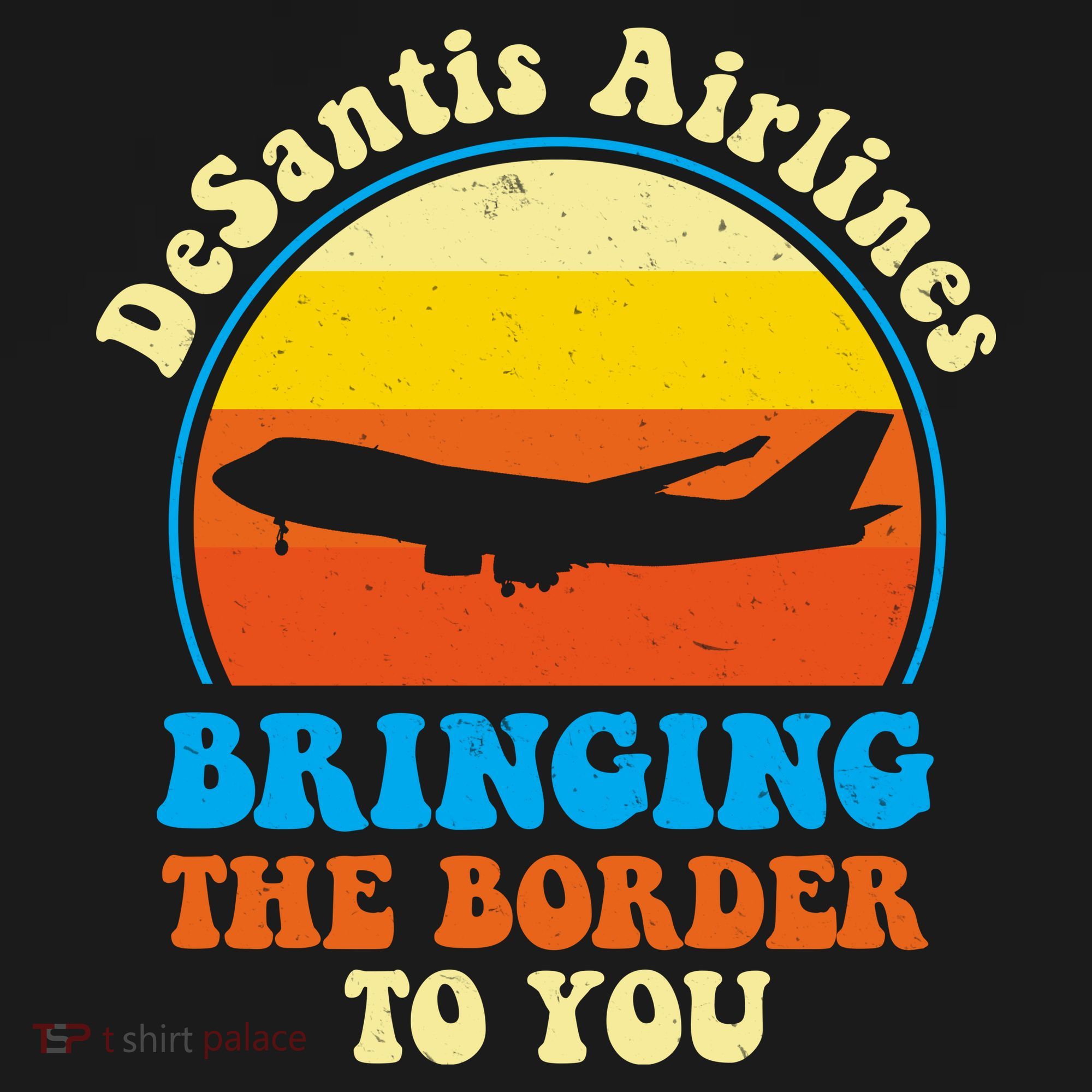 Desantis Airlines Brining The Boarder To You Funny Political Women's Hoodie