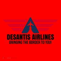 Desantis Airlines Bringing The Boarder To You Political Santa Hat thumb 1
