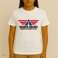 Desantis Airlines Bringing The Boarder To You Political T-Shirt thumb 4