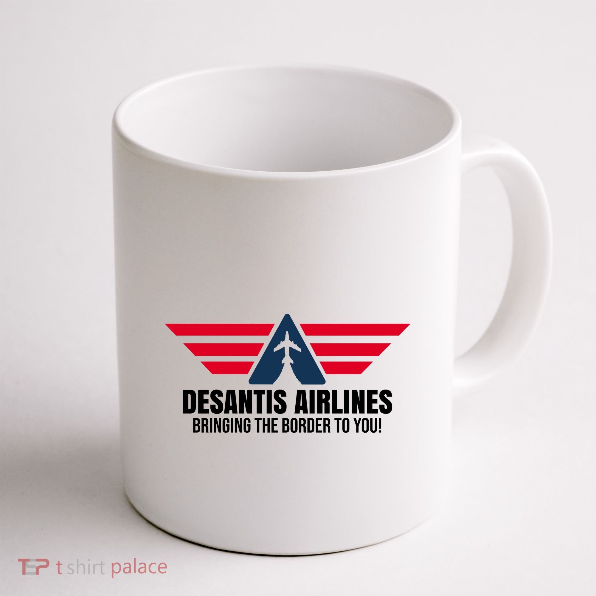 Desantis Airlines Bringing The Boarder To You Political Coffee Mug