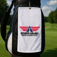 Desantis Airlines Bringing The Boarder To You Political Golf Towel thumb 2