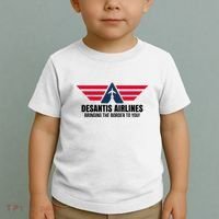Desantis Airlines Bringing The Boarder To You Political Toddler T-Shirt thumb 2