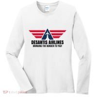 Desantis Airlines Bringing The Boarder To You Political Women's Long Sleeve Shirt thumb 0