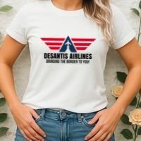 Desantis Airlines Bringing The Boarder To You Political Women's T-Shirt thumb 2