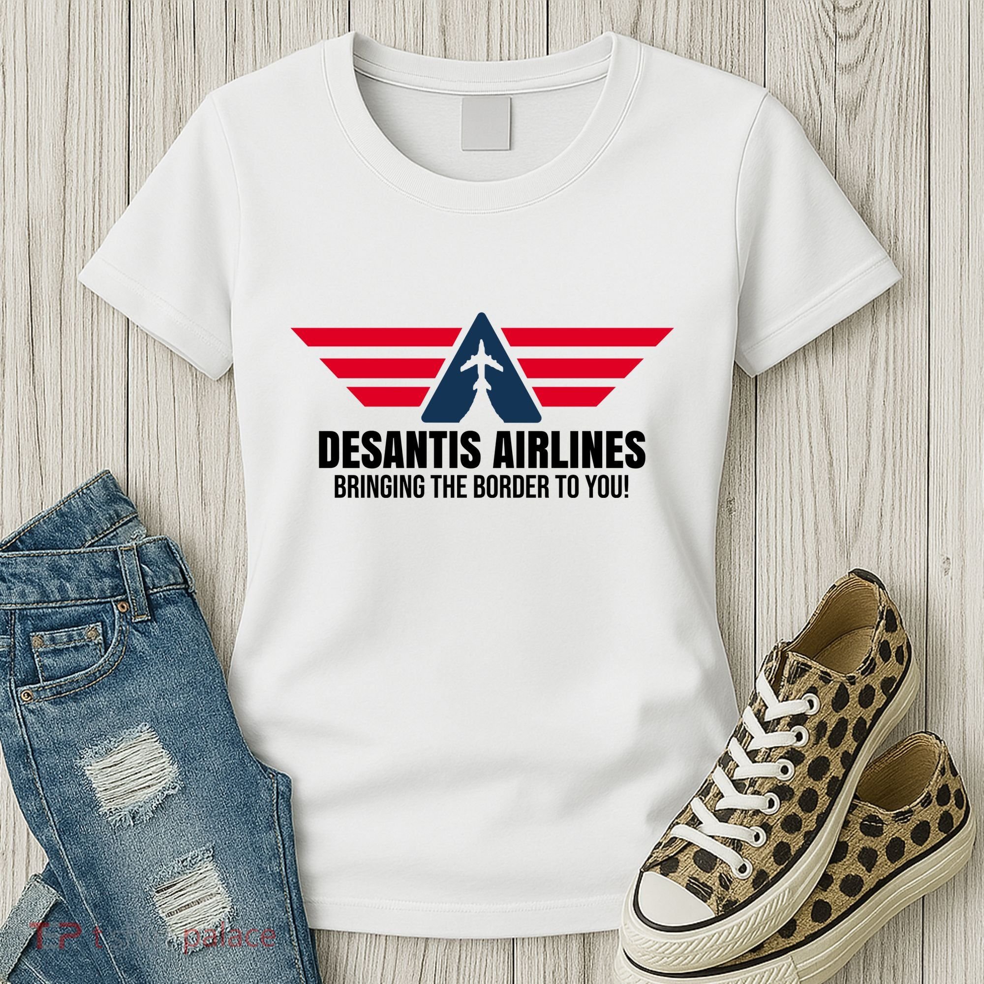 Desantis Airlines Bringing The Boarder To You Political Women's T-Shirt