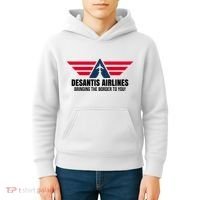 Desantis Airlines Bringing The Boarder To You Political Kids Hoodie thumb 4