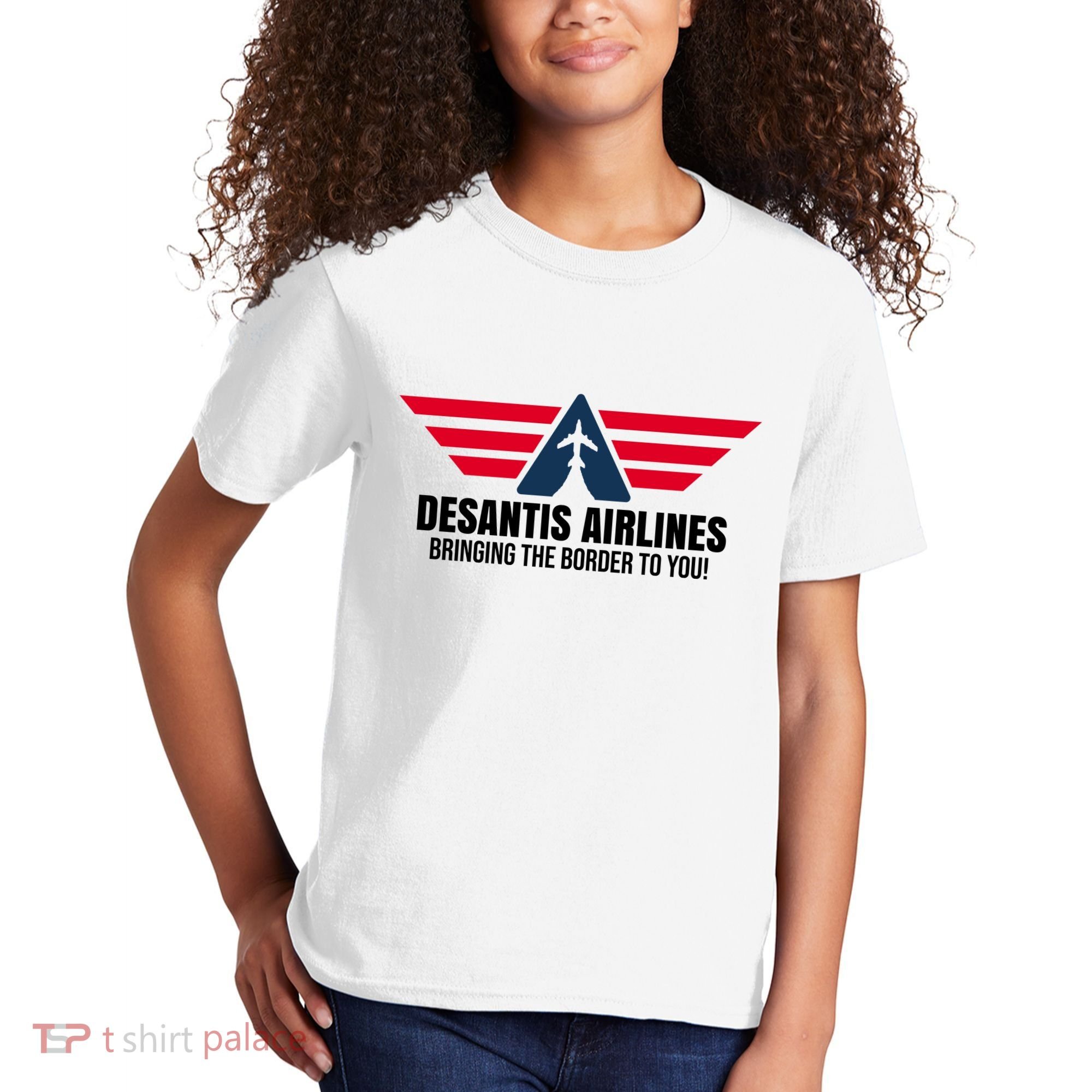 Desantis Airlines Bringing The Boarder To You Political Kids T-Shirt