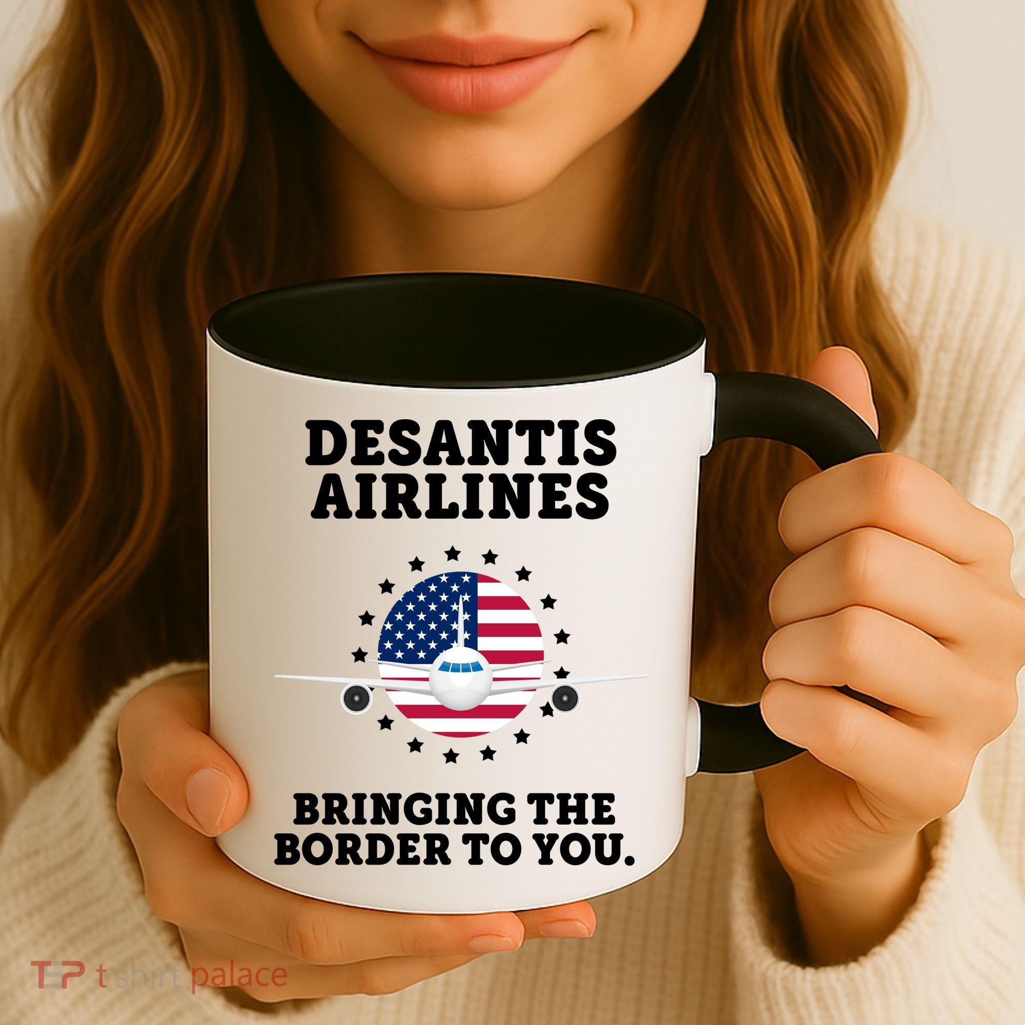DeSantis Airlines Bringing The Boarder To You Coffee Mug