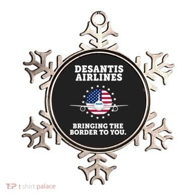 DeSantis Airlines Bringing The Boarder To You Ornament