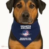 DeSantis Airlines Bringing The Boarder To You USA-Made Doggie Bandana thumb 1