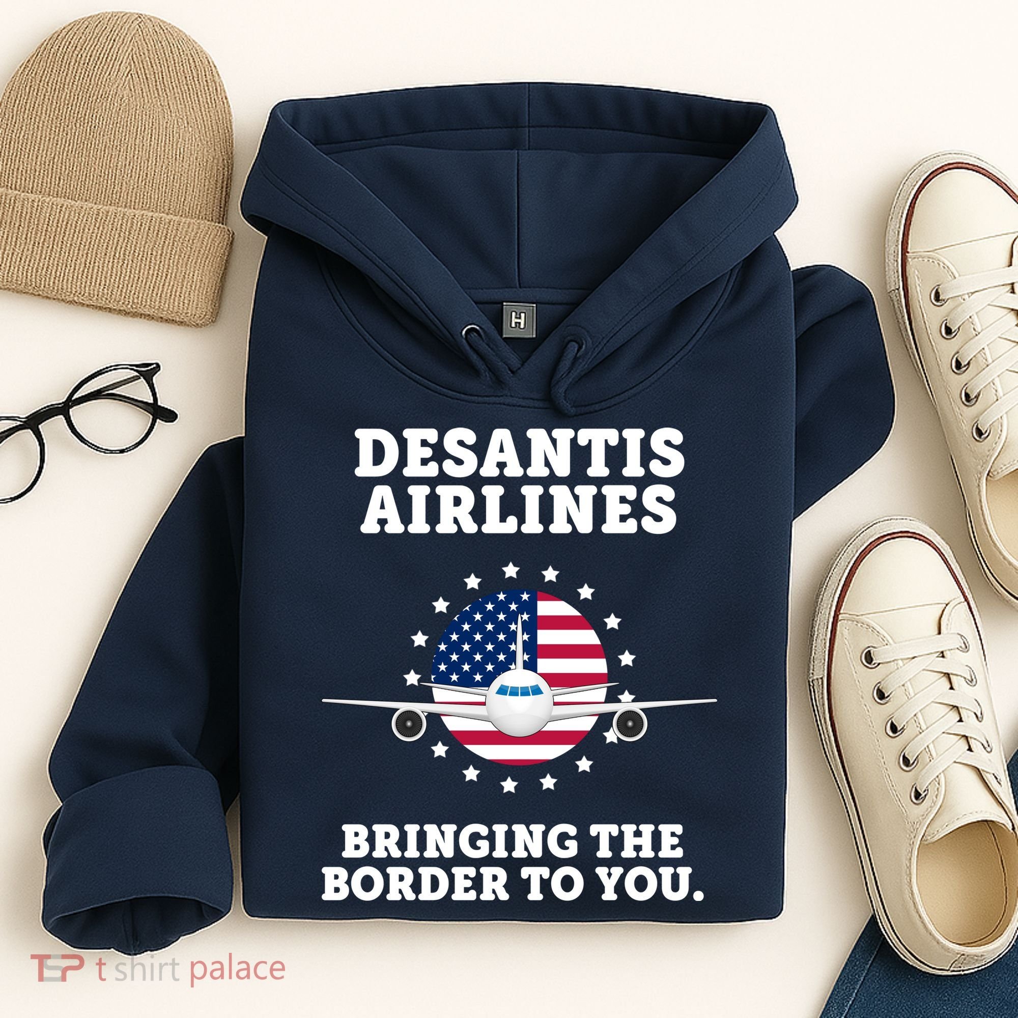 DeSantis Airlines Bringing The Boarder To You Hoodie