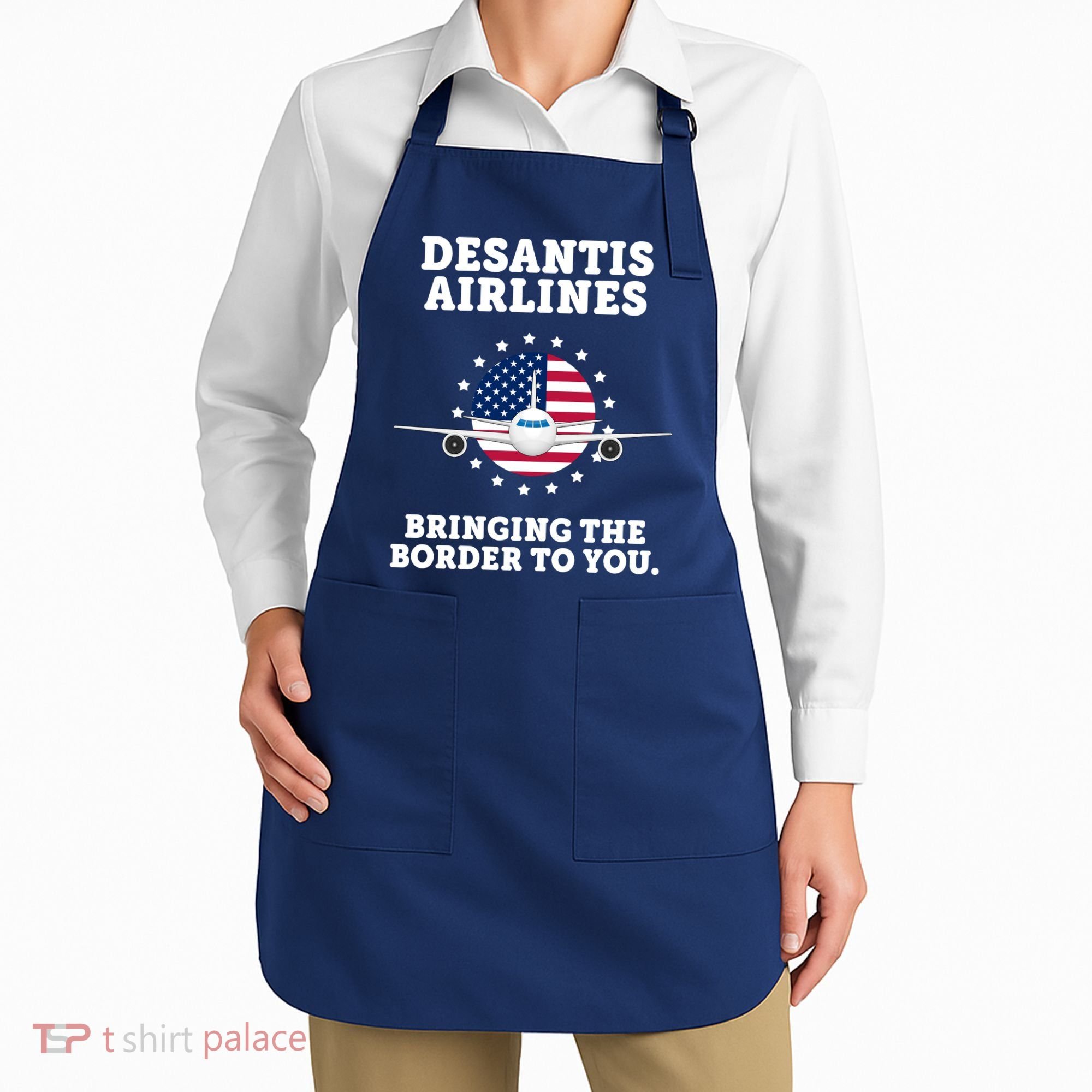 DeSantis Airlines Bringing The Boarder To You Apron
