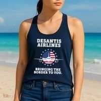 DeSantis Airlines Bringing The Boarder To You Women's Tank Top thumb 2