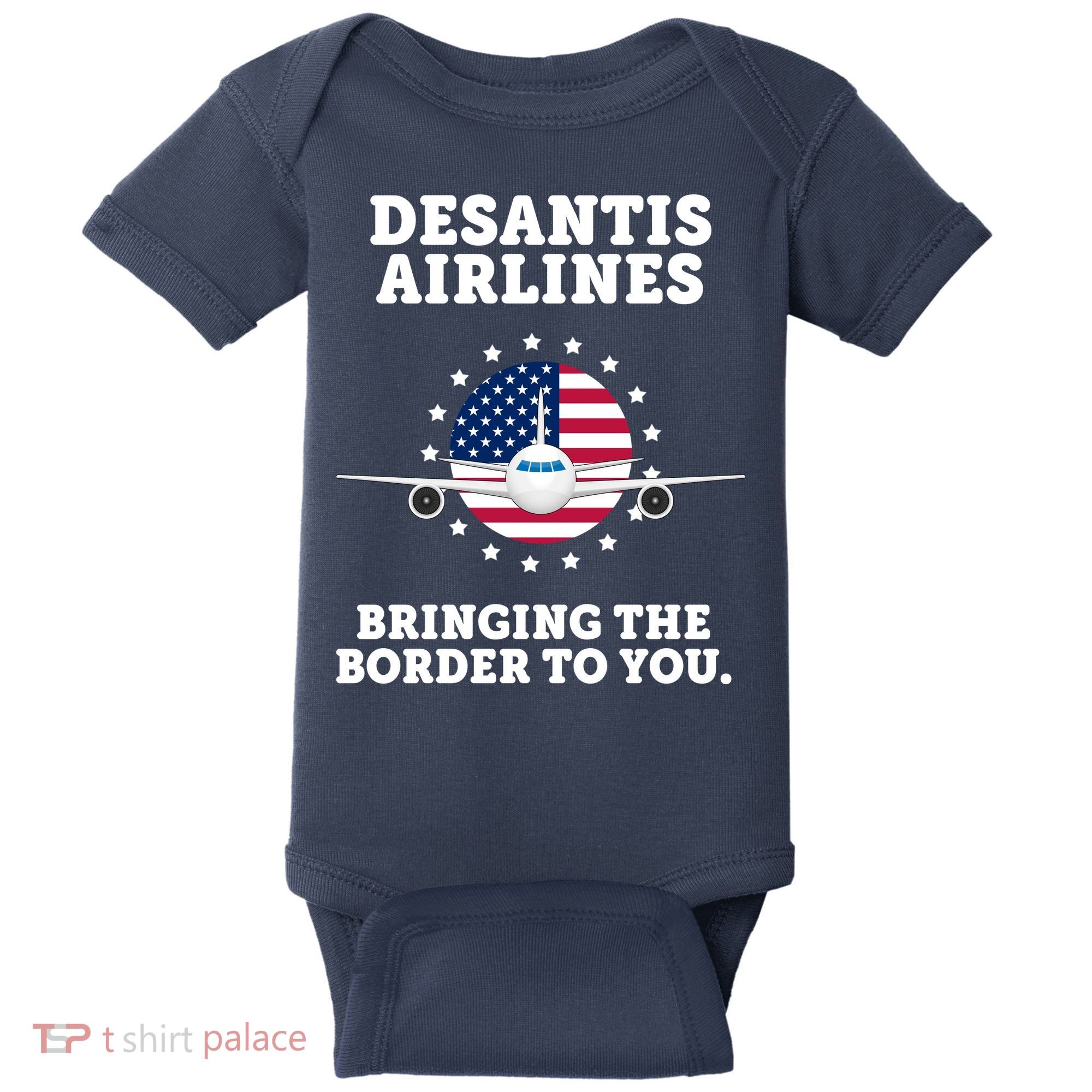 DeSantis Airlines Bringing The Boarder To You Baby Bodysuit