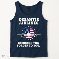 DeSantis Airlines Bringing The Boarder To You Tank Top thumb 2