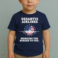 DeSantis Airlines Bringing The Boarder To You Toddler T-Shirt thumb 2