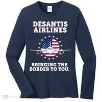 DeSantis Airlines Bringing The Boarder To You Women's Long Sleeve Shirt thumb 0