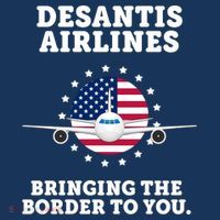 DeSantis Airlines Bringing The Boarder To You Women's T-Shirt thumb 6